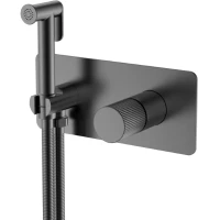 Гигиенический душ Boheme Stick Linea 127-GM.3 со смесителем, графит матовый