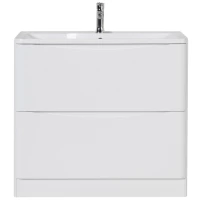 Тумба Bianco Lucido 99,6 см BelBagno Acqua ACQUA-1000-2C-PIA-BL