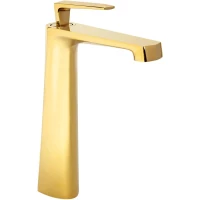 Смеситель для раковины Hansberge H2068GO золотой