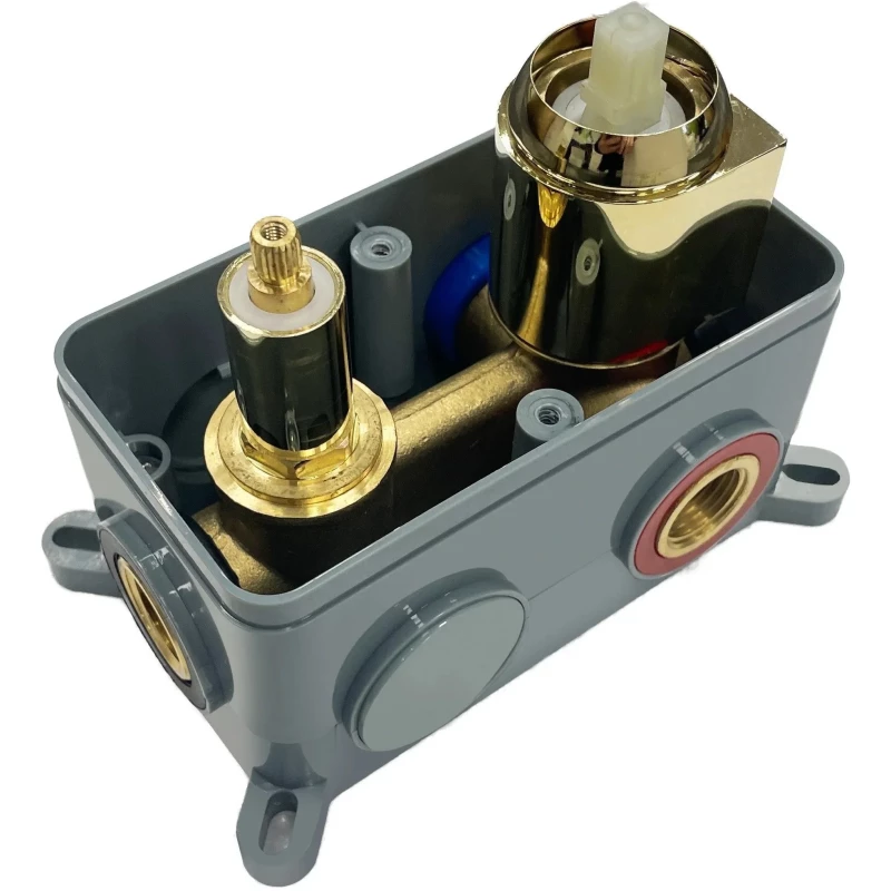 Душевой комплект Rea Moby REA-P2403 300x185 мм, со смесителем, золотой матовый
