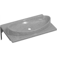 Раковина Санта Вега 900143 70x45 см, накладная, вулканический серый