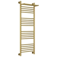 Полотенцесушитель водяной 1200x400 состаренная латунь Сунержа Богема с полкой+ 051-0223-1240