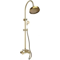 Душевая система Magliezza Classico 1205-br 200 мм, со смесителем, бронза