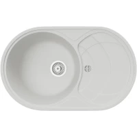 Кухонная мойка TopZero Alla 780.500-07 Ice 78x50 см, белый