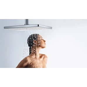 Изображение товара верхний душ, ecosmart. 9 л/мин, с потолочным подсоединением 100 мм hansgrohe rainmaker select 460 1jet 24012400