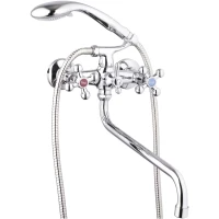 Смеситель для ванны G.Lauf QTZ7-B856 универсальный, с душевым гарнитуром, хром