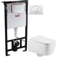 Комплект подвесной унитаз MEER MR-2103 + система инсталляции AlcaPlast AM101/11203:1RUSSETM70