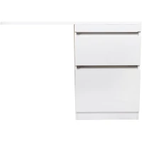 Тумба с раковиной белый глянец 120 см Style Line Даллас СС-00000388 + СС-00000394