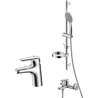 Комплект смесителей Lemark Set LM7304C с душевым гарнитуром, хром