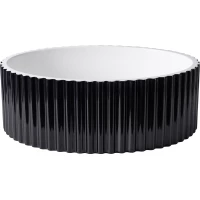 Раковина-чаша Armadi Art Canale 878-B 50x35 см, накладная, белый/черный глянец