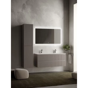 Изображение товара комплект мебели серый матовый 121 см sancos snob r snr120sm + cn7016 + ci1200