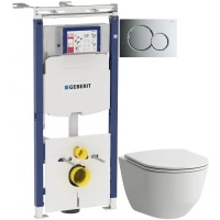 Комплект подвесной унитаз Laufen Pro 8.2096.6.000.000.1 + 8.9896.6.000.000.1 + система инсталляции Geberit 111.362.00.5 + 115.770.21.5