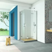 Душевой уголок Vegas Glass AFA-F Retta 100*80 08 02 R 100x80 см R, профиль хром, стекло шиншилла