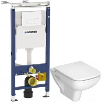 Комплект подвесной унитаз Vitra S20 5507B003-0101 + 77-003-009 + система инсталляции Geberit 458.125.11.1