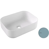 Раковина-чаша Alice Unica 32190145 50x37 см, накладная, лагуна матовая