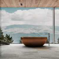 Ванна из полиэфирной смолы Vincea VBT-6T01BR 170x75 см, отдельностоящая, янтарный