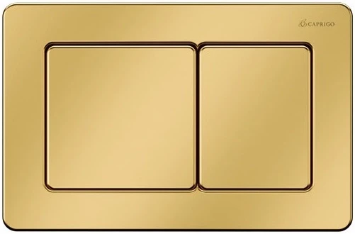 Смывная клавиша золотой матовый Caprigo Bricks BS003-oro - фото 1