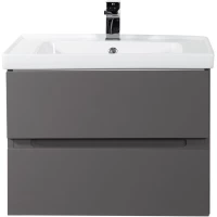 Тумба под раковину Art&Max Techno AM-Techno-700-2C-SO-ZB815 67 см, подвесная, смоки софт