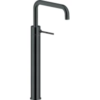 Смеситель для раковины Nobili Velis VE125128/3FLP без донного клапана, черный глянец