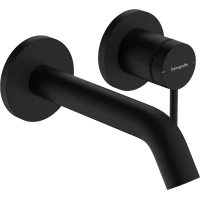 Смеситель для раковины Hansgrohe Tecturis S 73350670 встраиваемый, с выпуском, черный матовый