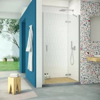 Душевая дверь Vegas Glass AFP Retta 100 07 01 R 100 см R, профиль матовый хром, стекло прозрачное