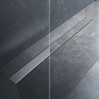 Душевой трап (лоток) Am.Pm PrimeFlow W02SC-U11-090-04SB 89,4 см, с решеткой, 2 в 1 под плитку, матовый хром