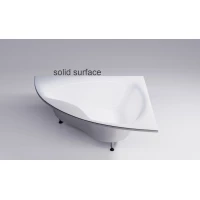 Ванна из литьевого мрамора Astra-Form Виена Solid Surface 01010071 150x150 см, угловая, белый матовый