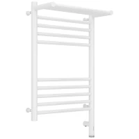 Полотенцесушитель электрический 600x400 белый глянец МЭМ правый Сунержа Богема с полкой 3.0 12-5807-6040