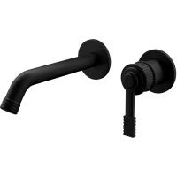 Смеситель для раковины Remer Atelier AL15PLNO встраиваемый, без донного клапана, черный матовый