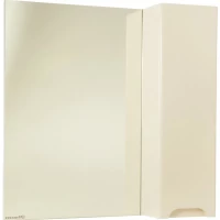 Зеркальный шкаф 80x80 см бежевый глянец R Bellezza Андрэа 4619013001070