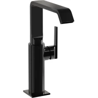 Смеситель для раковины VitrA Suit A4276539 без донного клапана, черный глянец