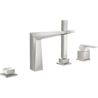 Смеситель на борт ванны Grohe Allure Brilliant 29405DC0 с душевым гарнитуром, суперсталь