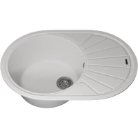 Кухонная мойка Uperwood Quartz Premium UPD-02 3910202104 76x51 см, белый