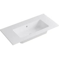 Раковина Onsen 18M-090-CX-GBI 90,5x46 см, накладная, белый глянец