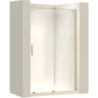 Душевая дверь Rea Montana REA-K2508 120 см, профиль золотой матовый, стекло прозрачное