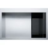 Изображение товара кухонная мойка franke crystal line clv 210 полированная сталь/черный 127.0338.946