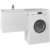 Тумба белый глянец 68 см Санта Марс 700263