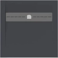 Душевой поддон Allen Brau Infinity 8.21001-AM 90x90 см, из литьевого мрамора, квадратный, антрацит матовый