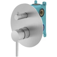 Смеситель для ванны Plumberia Selection IXO KIT1901CS встраиваемый, матовый хром