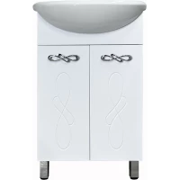 Тумба под раковину Style Line Венеция ЛС-00002336 50,4 см, напольная, белый глянец 