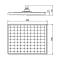 Верхний душ 250x190 мм Swedbe Calypso 5056 Верхний душ 250x190 мм Swedbe Calypso 5056 - 8
