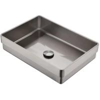 Раковина Abber Wasser Kreis AF2401SP 51x36 см, встраиваемая сверху, сатин