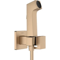 Гигиенический душ Hansgrohe Bidette E 29231140 с держателем, шлангом, бронза