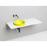 Раковина Salini S-Stone Marea 03 1802203MF 41,5x41,5 см, встраиваемая сверху, покраска по RAL матовый полностью