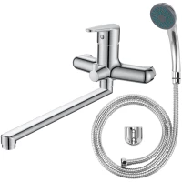 Смеситель для ванны Voda Breeze BZ31 универсальный, с душевым гарнитуром, хром