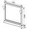 Зеркало 92,2x100 см белый Aquanet Валенса 00180046 - 2
