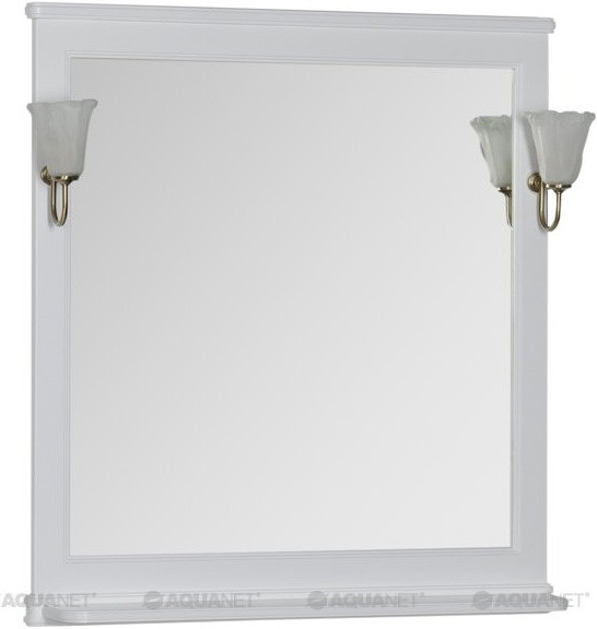 Фото - Зеркало 92,2х100 см белый Aquanet Валенса 00180046 зеркало 92 2х100 см белый серебро aquanet валенса 00180040