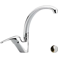 Смеситель для кухни Emmevi Ambra 9087/BO золотой/белый