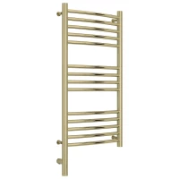 Полотенцесушитель электрический 800x400 шампань МЭМ левый, перемычка выгнутая Сунержа Богема 3.0 020-5802-8040