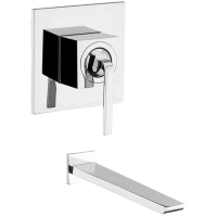 Смеситель для раковины Webert Wolo WO830607015 встраиваемый, без донного клапана, хром